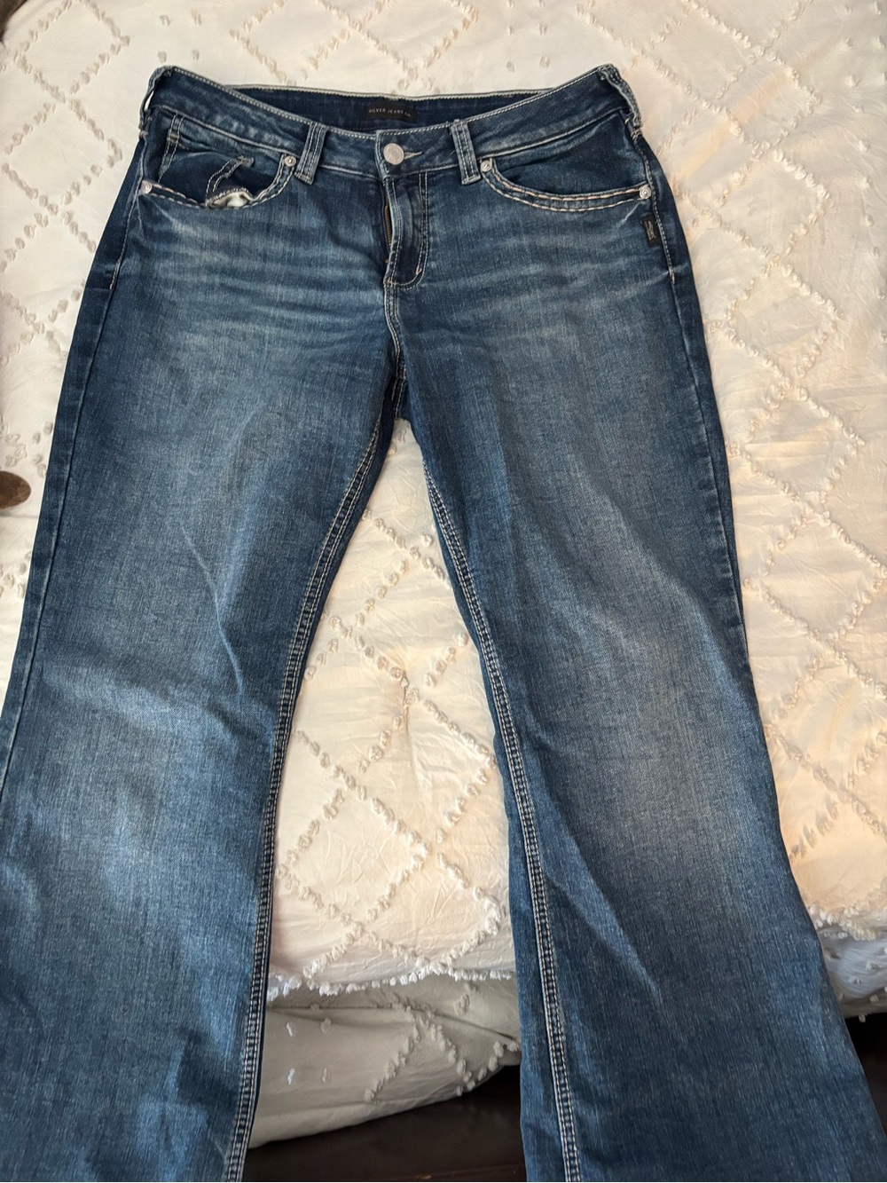 Silver Jeans Women’s Boot Cut Dark Blue Denim